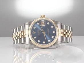 Thumbnail von Rolex Datejust 31 Medium Stahl Gelbgold 750 Diamanten Automatik Gold Stahl Damen Stainless Steel 18kt Yellow Gold Jubilé-band Chronometer Oyster Blue Dial