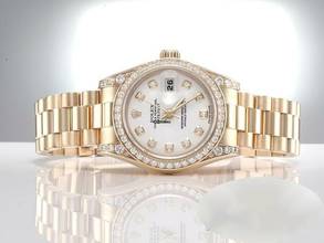 Thumbnail von Rolex Lady-Datejust 26mm 179158 Gelbgold 750 Diamanten Automatik Gold Damen