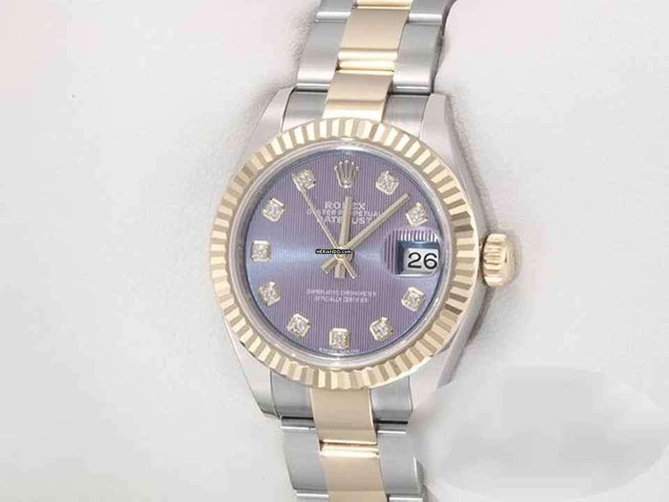  Rolex Lady-Datejust 28mm 279173 Edelstahl Gelbgold 750 Diamanten Automatik Stainless Steel 18kt Yellow Gold Oyster-band Chronometer 