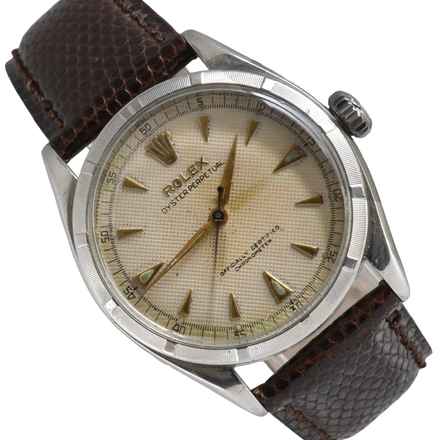  Rolex Oyster Perpetual 34 6285 Chronometer Ivory honeycomb dial 1954 