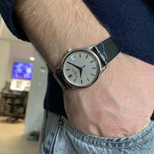 Thumbnail von Patek Philippe Calatrava Date 3998 white opaline dial white gold 18KT Automatic