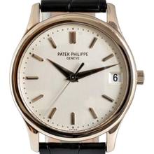 Thumbnail von Patek Philippe Calatrava Date 3998 white opaline dial white gold 18KT Automatic