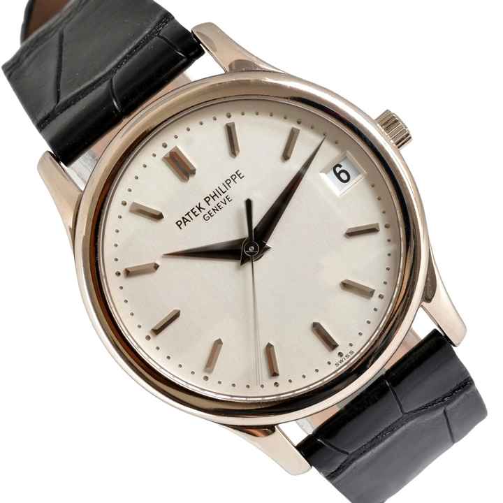  Patek Philippe Calatrava Date 3998 white opaline dial white gold 18KT Automatic 