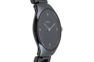Thumbnail von Rado True Thinline Black Dial Black CeramicDamenuhr Ref. 01.420.0742.3.071 B&P