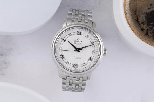  Omega De Ville Prestige Stahl Automatik Damenuhr Diamonds Ref. 424.10.33.20.52.002 