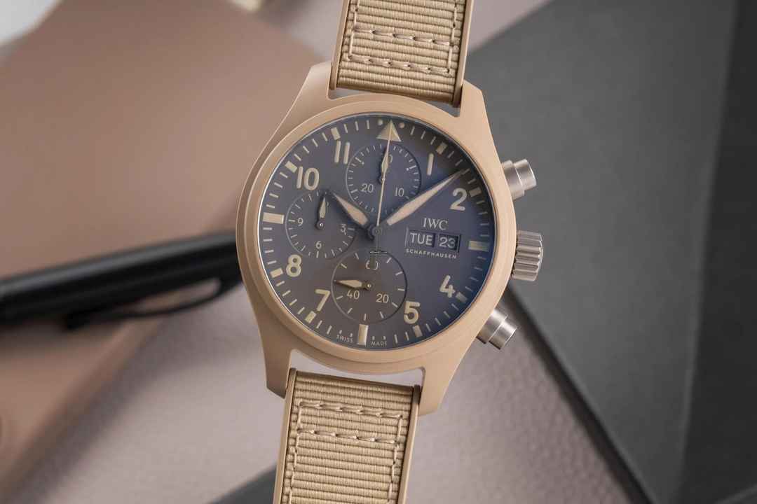  IWC Fliegeruhr Chronograph Top Gun Pilots Watch Chronograph 41 TOP GUN Mojave Desert Ref. IW389402 B&P 2023 