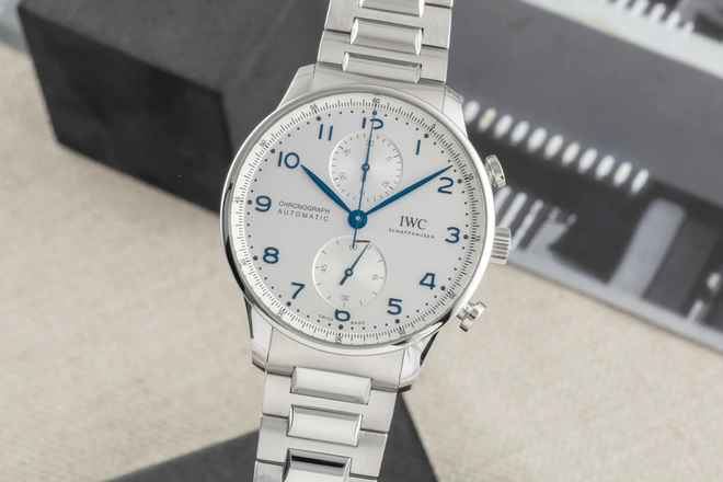  IWC Portugieser Chronograph Stahl Automatik Herrenuhr Ref IW371617 