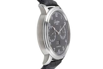 Thumbnail von Glashütte Original Senator Observer Stahl Automatik Herrenuhr R. 100-14-02-02-04