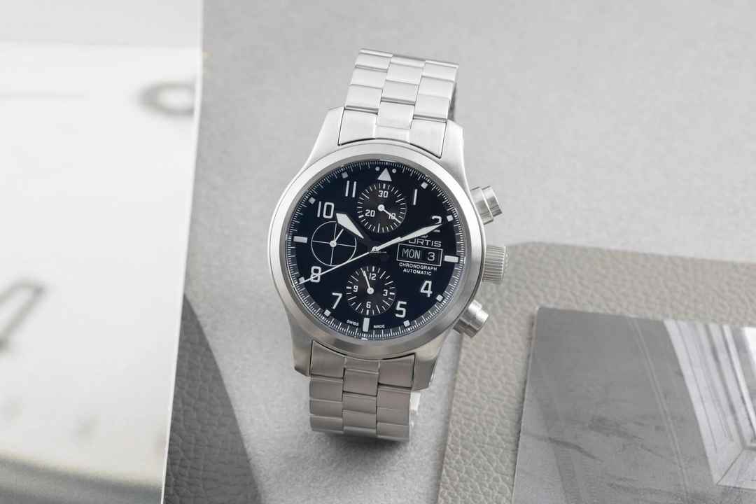  Fortis Aeromaster Chronograph Stahl Automatik Ref. 656.10.141 Box & Papiere 