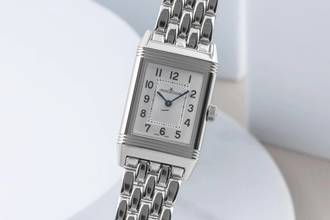 Thumbnail von Jaeger-LeCoultre Reverso Lady Stahl Handaufzug Damenuhr Ref Q2608140 B&P