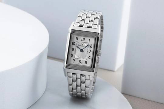  Jaeger-LeCoultre Reverso Lady Stahl Handaufzug Damenuhr Ref Q2608140 B&P 