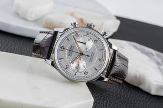 Thumbnail von Union Glashütte Noramis Chronograph Stahl Automatik Ref. D012.427.16.037.01 B&P