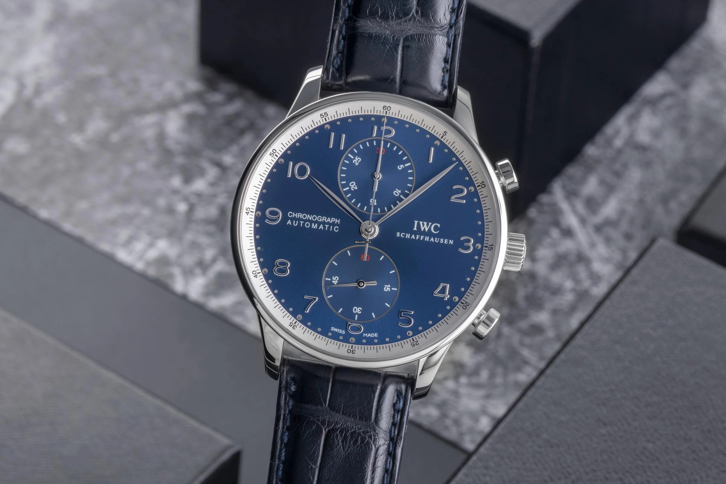  IWC Portugieser Chronograph Laureus Chronograph Automatik Stahl Ref IW371432 Limitiert B&P 