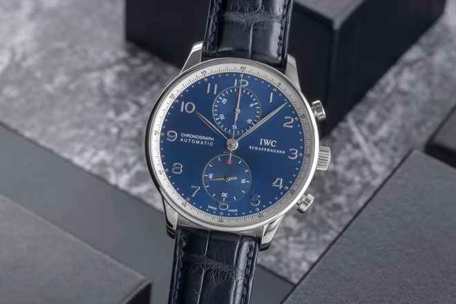  IWC Portugieser Chronograph Laureus Chronograph Automatik Stahl Ref IW371432 Limitiert B&P 