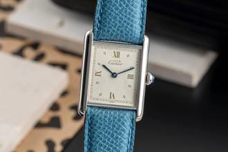 Thumbnail von Cartier Tank must Tank LM 925 Silber Quarz Herrenuhr Medium Size Ref. 690006