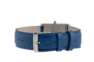 Thumbnail von Cartier Tank must Tank White blue Roman Dial 925 Silber Quarz Medium Ref. 681006