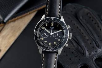 Thumbnail von Heuer Bundeswehr Flyback-Chronograph Handaufzug 1550 SG vintage Klassiker