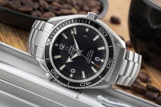 Thumbnail von Omega Seamaster Planet Ocean 45,5 Automatik Co Axial Ref. 2200.50.00 B&P
