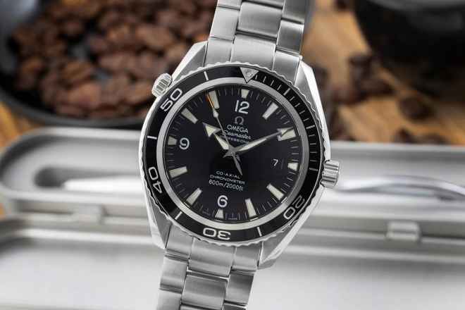  Omega Seamaster Planet Ocean 45,5 Automatik Co Axial Ref. 2200.50.00 B&P 
