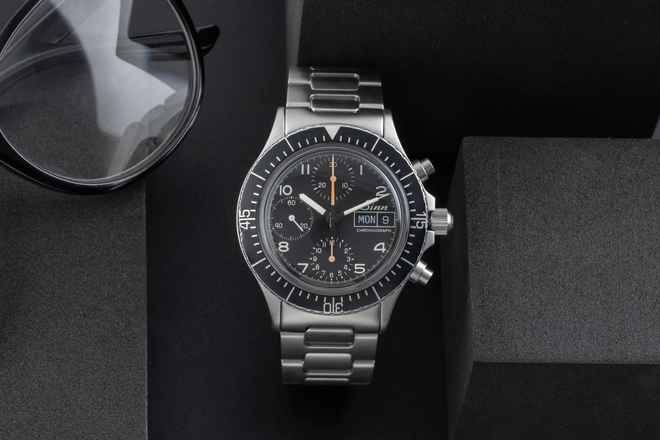  Sinn 256 Universal Chronograph Stahl Automatik Ref. 256.010 