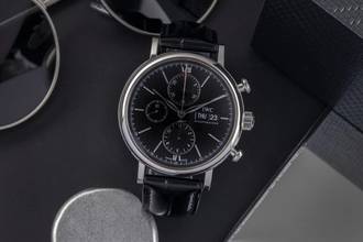 Thumbnail von IWC Portofino Chronograph Black Dial Automatik Herrenuhr Ref. IW391002