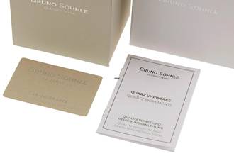 Thumbnail von Bruno Söhnle Glashütte Merano Stahl / vergoldet Quarz Ref. 17-33232-241 B&P