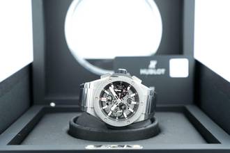Thumbnail von Hublot Big Bang Integrated Integral Time Unico Chronograph - Titanium - 42 Mm - Box+Papers Official Service 451.NX.1170.NX 2021