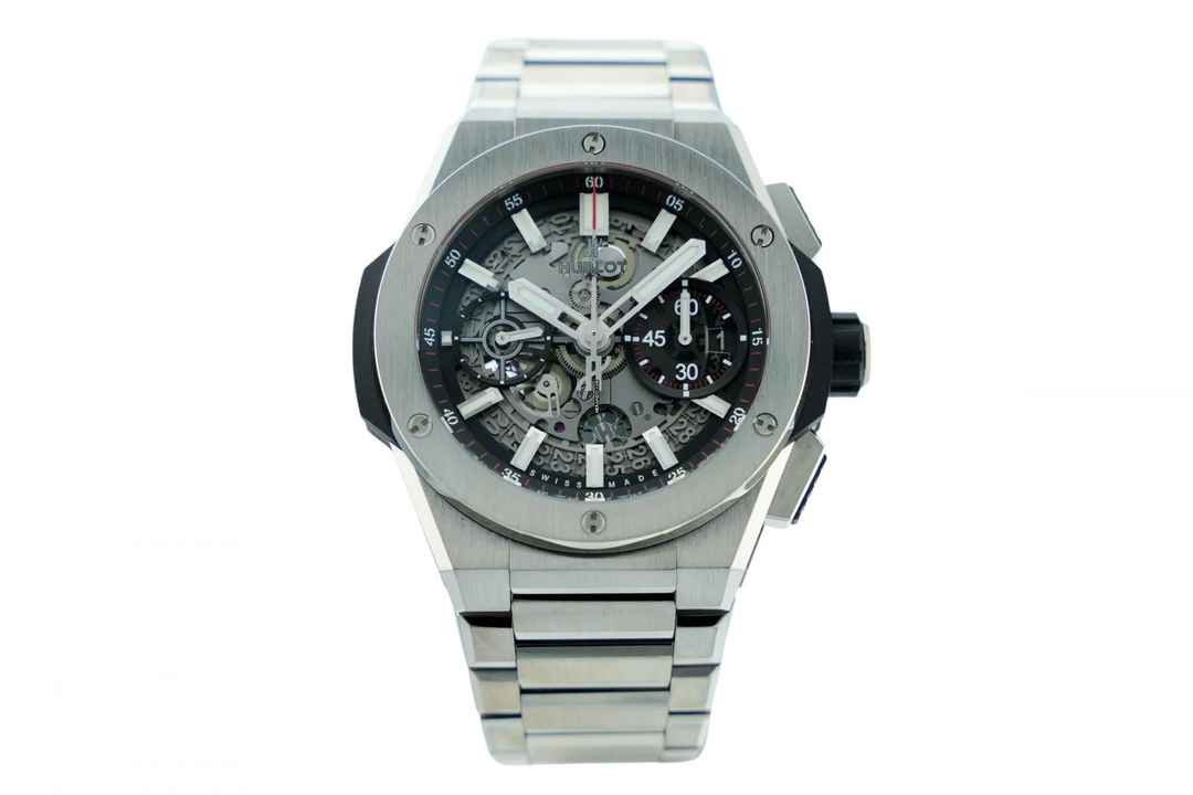  Hublot Big Bang Integrated Integral Time Unico Chronograph - Titanium - 42 Mm - Box+Papers Official Service 451.NX.1170.NX 2021 
