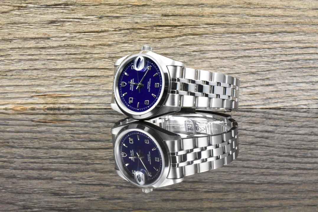  Tudor Prince Date 74000 NOS / UNGETRAGEN Blue Dial - Full Set 2007 