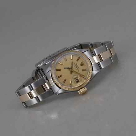  Rolex Oyster Perpetual Lady Date Stahl/18k Gold Ø 25 mm ROLEX Revision 05/2024 danach ungetragen 