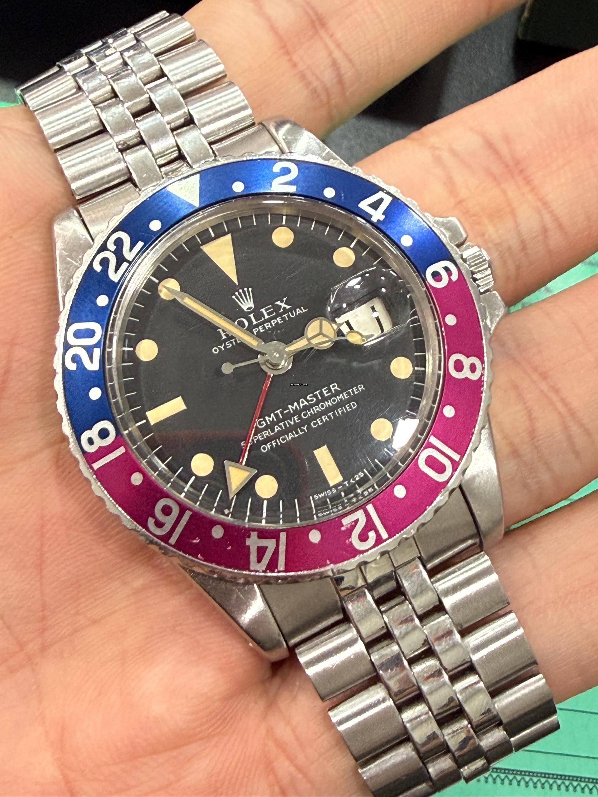 Thumbnail von Rolex GMT-Master Long E Full Set c1969/70