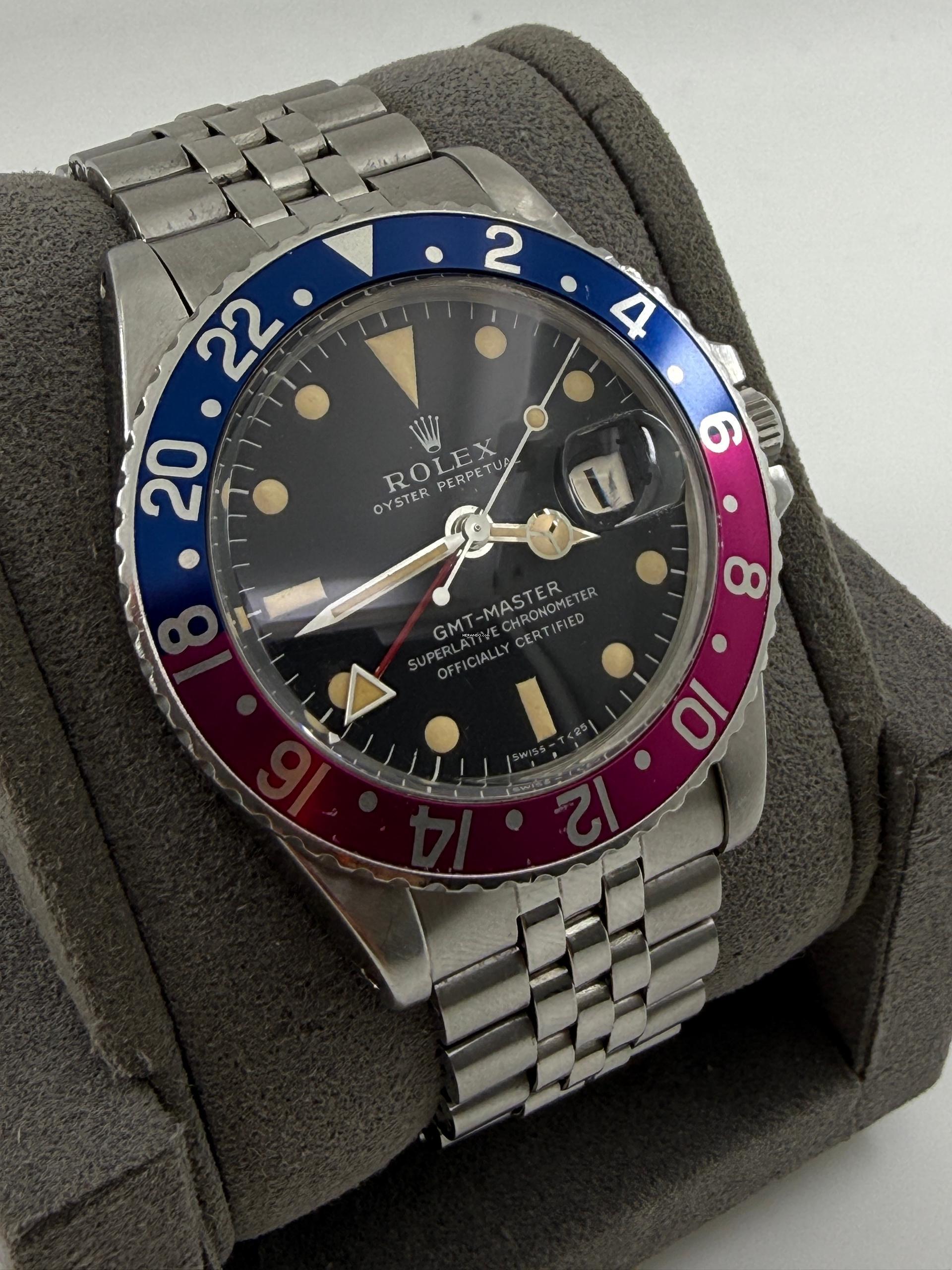 Thumbnail von Rolex GMT-Master Long E Full Set c1969/70