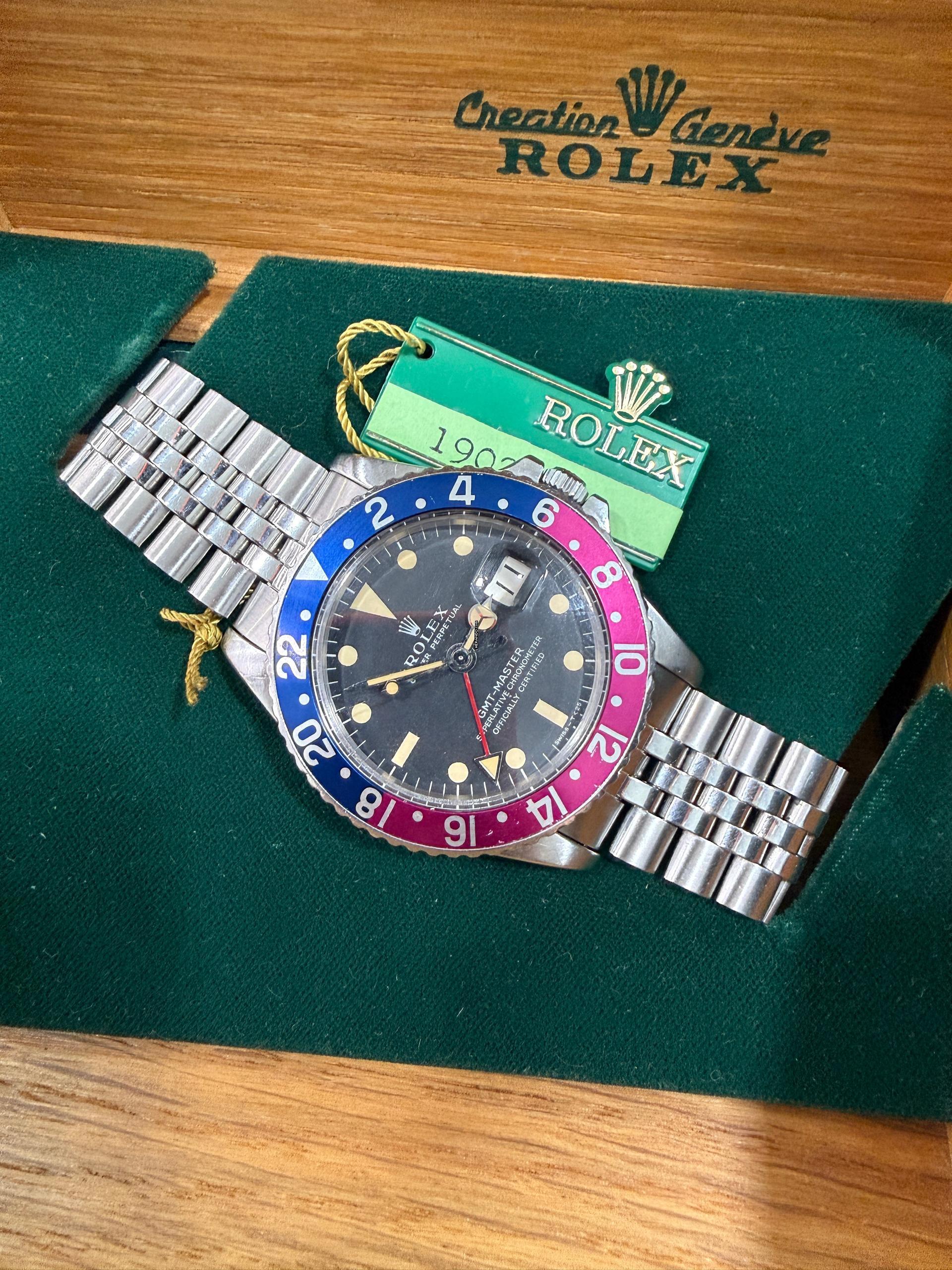 Thumbnail von Rolex GMT-Master Long E Full Set c1969/70