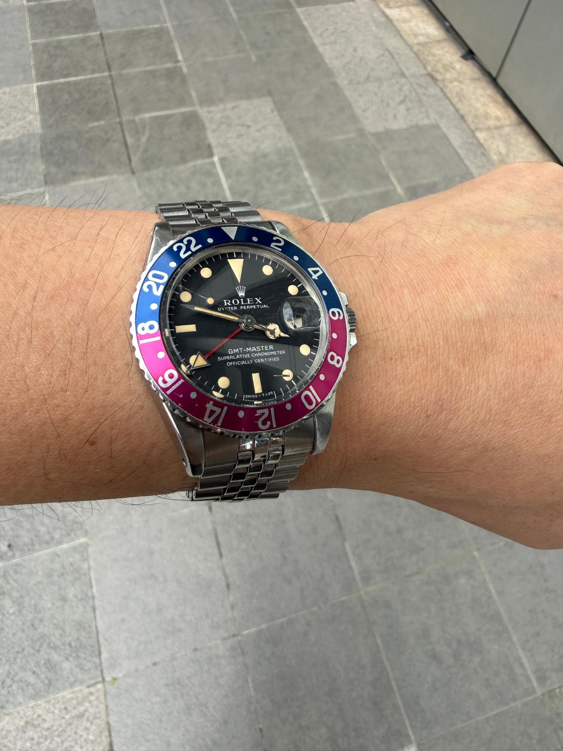 Thumbnail von Rolex GMT-Master Long E Full Set c1969/70