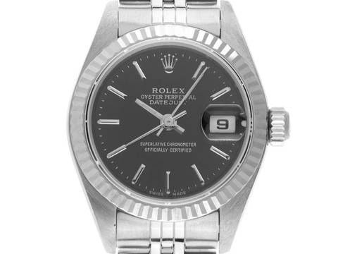  Rolex Lady-Datejust Ref.79174 1998 Full Set sehr gut Vintage Datejust Lady Stahl 18kt Weißgold 