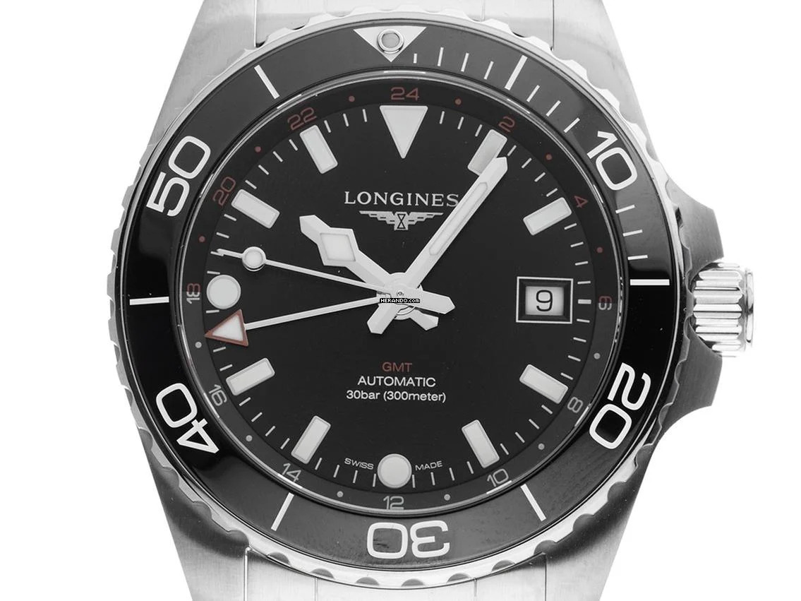  Longines HydroConquest GMT Ref.L3.790.4.56.6 2025 Full Set Ungetragen Hydroconquest GMT 
