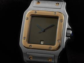 Thumbnail von Cartier Santos Galbée GM Ref.187901 1999 Full Set sehr gut Vintage Santos GM großes Modell