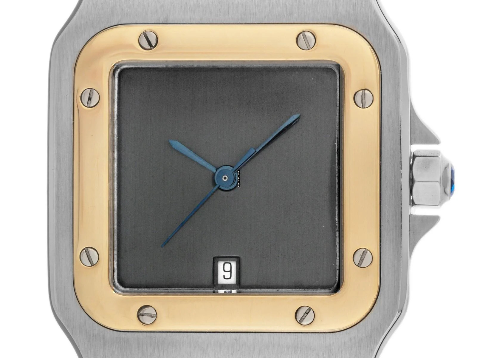  Cartier Santos Galbée GM Ref.187901 1999 Full Set sehr gut Vintage Santos GM großes Modell 