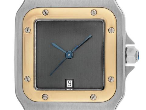  Cartier Santos Galbée GM Ref.187901 1999 Full Set sehr gut Vintage Santos GM großes Modell 