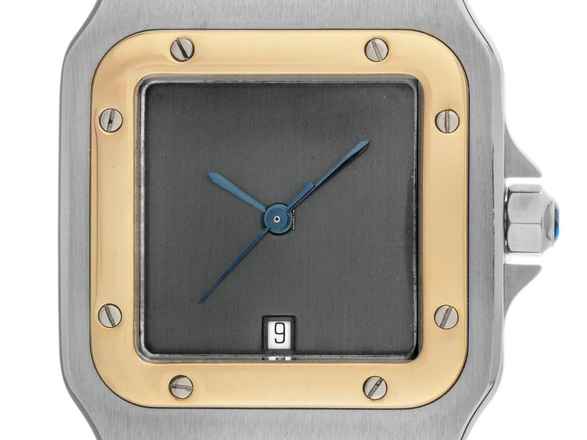  Cartier Santos Galbée GM Ref.187901 1999 Full Set sehr gut Vintage Santos GM großes Modell 