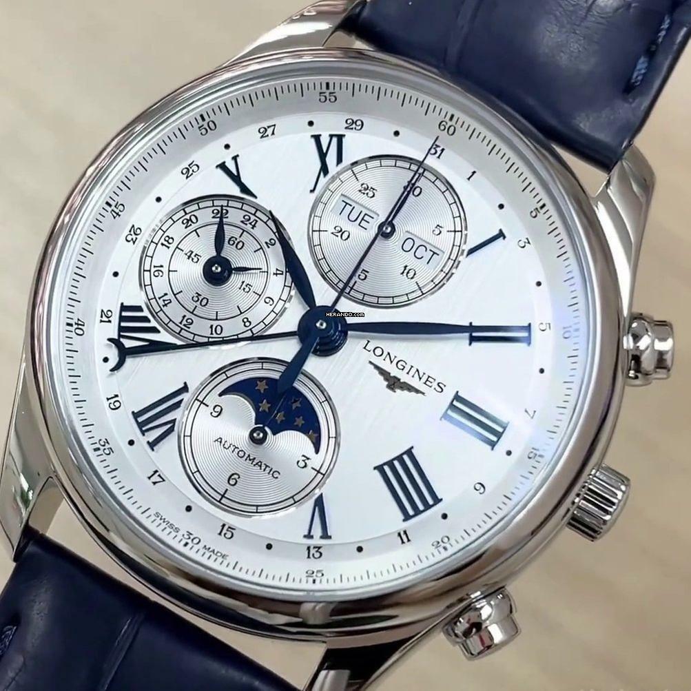  Longines Master Collection CHRONO MOONPHASE NEW FULL SET 