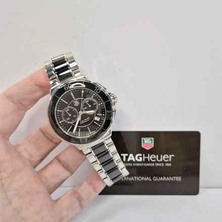 TAG Heuer Formula 1 Lady Chronograph Ceramic & Steel 41mm Quartz Completo 