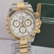 Thumbnail von Rolex Daytona Ouro & Aço White Dial 40mm Automático Completo