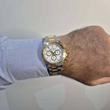 Thumbnail von Rolex Daytona Ouro & Aço White Dial 40mm Automático Completo