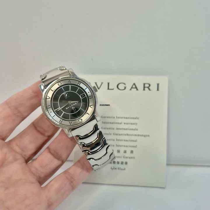  Bulgari Solotempo Extra Flat 35mm Quartz Completo 