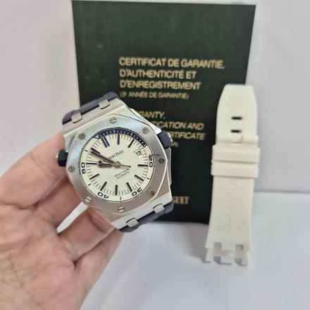  Audemars Piguet Royal Oak Offshore Diver White Dial 42mm Automático Completo 