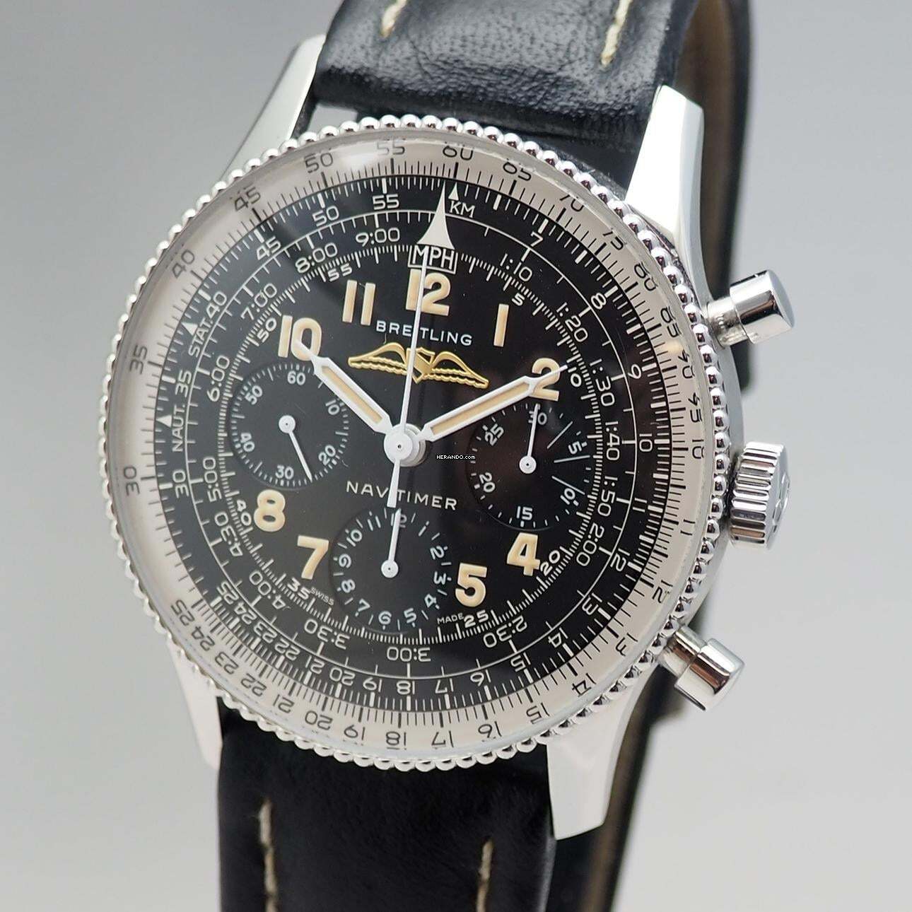 Breitling Navitimer 806 1959 Re Edition AB0910 Stahl/Leder Box