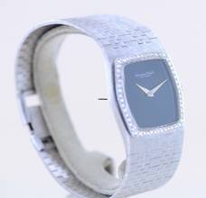 Thumbnail von IWC 18K Weißgold Onyx Dresswatch 750 gold Jumbo Diamond Bezel Milanaise ultra rar