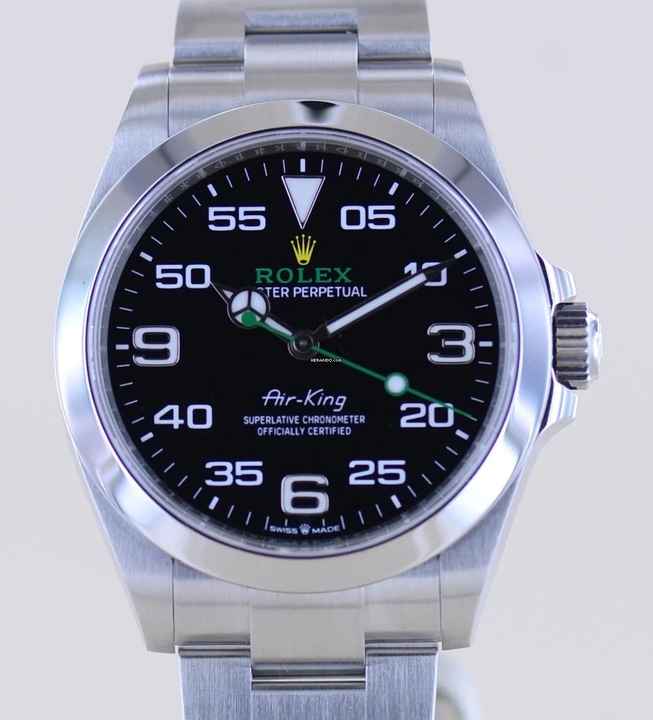  Rolex Air King Oyster Perpetual Air-King black Dial Green 40mm 126900 Top B+P 