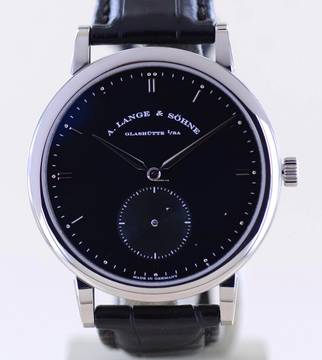  A. Lange & Söhne Saxonia Grande Saxonia Automatik 18K Weißgold Dornschließe Traumuhr 40mm Glasboden 